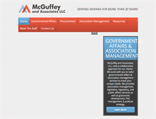 Tablet Screenshot of mcguffeyassociates.com